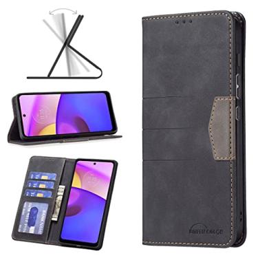 Imagem de YUNCHAO Caixa de telefone Para Motorola Moto E40 / E30 Caixa de telefone de couro magnético capa para celular