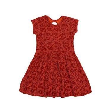 Imagem de Vestido Infantil Feminino Floral Vermelho Little Angel - Do5595-Vm - D