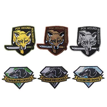 Imagem de Oyster-Patch Metal Gear Special Force Group Foxhound Fox Hound/Dimond Dog Metal Gear Solid Tactical Patch Hook & Loop