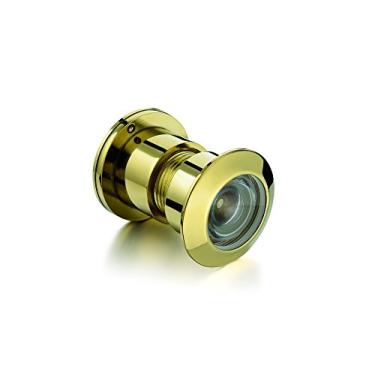 Imagem de TOGU TG3828YG-AB Visor de porta de latão UL listado em 220 graus com capa de privacidade resistente para portas de 3,8 cm a 6,3 cm, acabamento em bronze antigo, Tradicional, Deluxe, PVD Gold