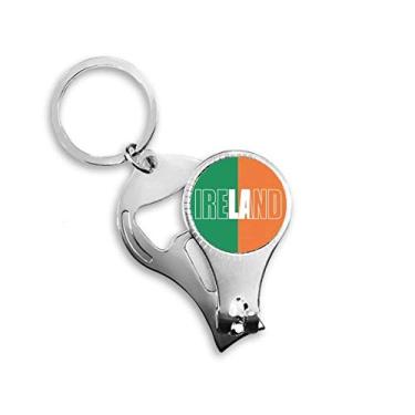Imagem de Chaveiro abridor de garrafa cortador de unhas com nome da bandeira do país da Irlanda