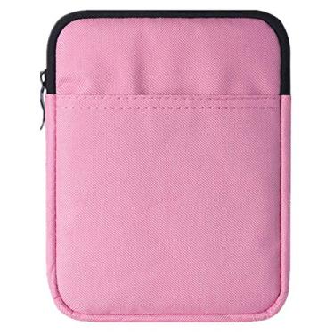 Imagem de ALMIGHTY Bolsa de nylon de 7 polegadas para o novo Kindle Oasis 10ª geração 2019/9ª geração 2017/Kindle Oasis E-Reader (rosa)