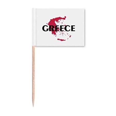 Imagem de Mapa europeu grego mito art déco presente moda palito bandeiras marcadoras decoração de festa
