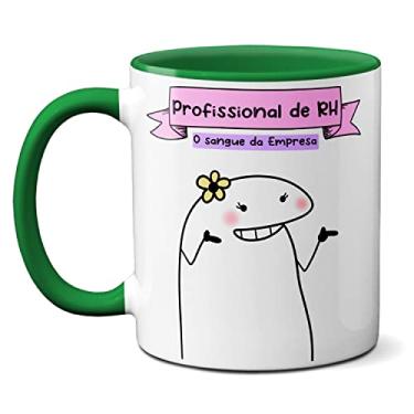 Imagem de Caneca Profissional De RH O Sangue Da Empresa Tem Emprego? (Verde)