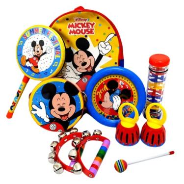 Imagem de Kit Bandinha PHX Mickey Festival 6 Instrumentos Mochila