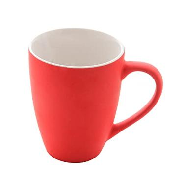 Imagem de Caneca De Porcelana Soft Touch Vermelha 350ml Lyor Vermelho Único