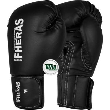 Imagem de Luva De Boxe Muay Thai Mma 16Oz Preta Fheras