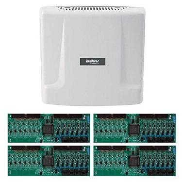 Imagem de Kit Central Interfone Condomínio com 32 Ramais Intelbras Comunic 48 + Placas Desbalanceadas