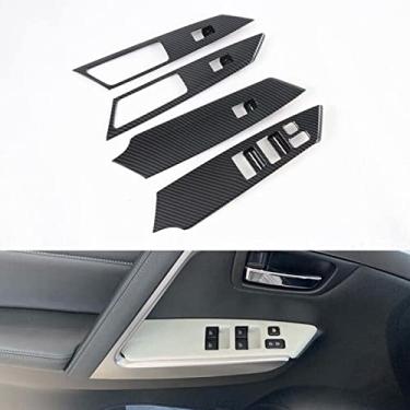 Imagem de KJWPYNF Para Mitsubishi Pajero 2020 LHD, acessório de acabamento de capa de painel de interruptor de elevação de porta ABS para carro