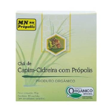 Imagem de Chá de Capim Cidreira com Própolis Orgânico com 10 Sachês MN Food 15g