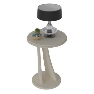 Imagem de Mesa Lateral Redonda Tutti Off White