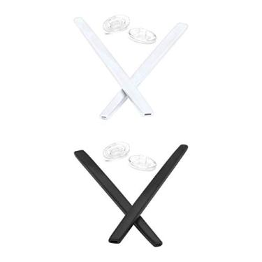 Imagem de Mryok — Protetor nasal de substituição para óculos de sol Oakley Square Wire 2 (2014), White & Black, One Size