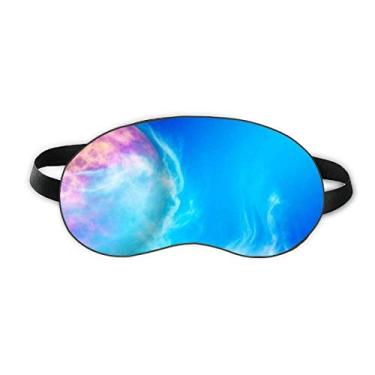 Imagem de Blue Yellow Stars Dark Night Sky Sleep Eye Shield Soft Night Vlindfold Shade Cover