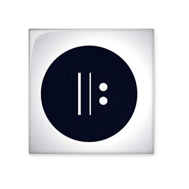 Imagem de Decalque brilhante de azulejo de cerâmica preto com assinatura White Repetition