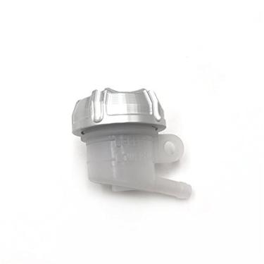 Imagem de NBX- Reservatório de fluido de freio para compatível com KAWASAKI ZX6R 9R 10R 12R Z1000 ZZR Prata CNC 38 mm