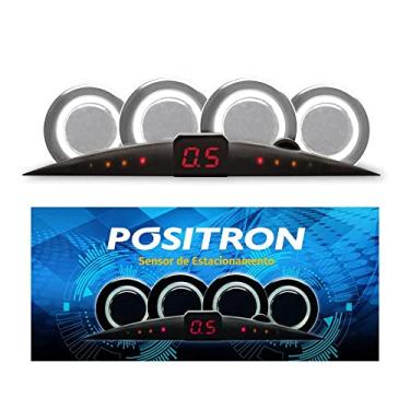 Imagem de sensor de estacionamento 4 sensores - ps220 - positron (prata)