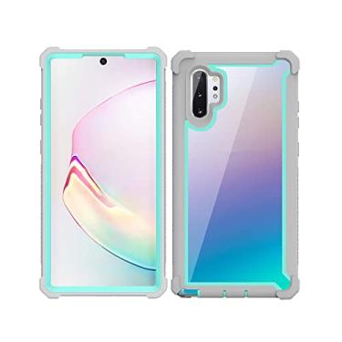 Imagem de Capa à prova de choque para Samsung Galaxy S10 S20 S21 S22 S23 Plus Ultra FE Note 10 20 A23 A53 5G A52 A20 A21S TPU Bumper Cover, cinza, para Samsung S10