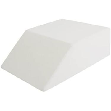 Imagem de Travesseiro De Perna De Contorno De Cunha Para Dormir, Travesseiro De Elevação De Perna De Espuma Para Alívio De Dor, Joelho E Desconforto Nas Costas, Capa Removível,Branco,bonny369