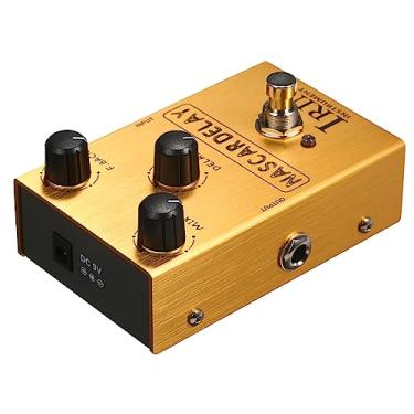 Imagem de CIADAZ Pedal de efeito de guitarra Delay com Mix/Feedback/Delay 3 botões de controle para guitarra elétrica - NASCAR DELAY