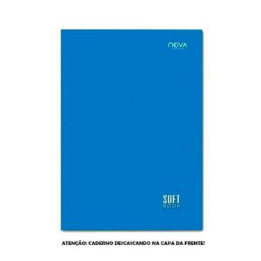 Imagem de Caderno Brochura Azul Soft Book 48 Folhas Avaria - Nova Cadernos