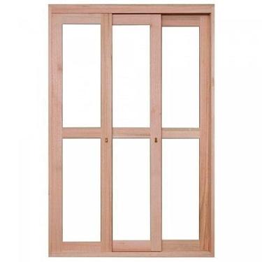 Imagem de Porta Janela com 3 Caixilhos de Correr para Vidros Inteiros e sem Venezianas Rondosul Natural