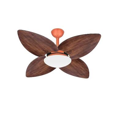 Imagem de Ventilador Teto Cobre 4 Pás Imbuia Winds Turbo Ventax 110V