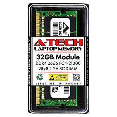 Imagem de A-Tech DDR4 2666 MHz PC4-21300 Laptop SODIMM RAM Módulos e Kits - A, DDR4 2666 (PC4-21300), (32GB x 1) | 32GB Stick