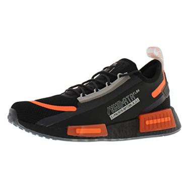 Imagem de adidas NMD_R1 Spectoo Tênis masculino tamanho 5, cor: preto/laranja/cinza-preto, Preto/Laranja/Cinza, 36