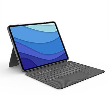 Imagem de Capa com Teclado Logitech Combo Touch para iPad Pro 12.9" (5ª e 6ª Gerações) com Teclado Retroiluminado Destacável com Suporte, Touchpad Integrado Click-Anywhere e Carregamento via Smart Connector - Cinza