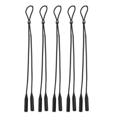 Imagem de harayaa 5x óculos cinta óculos retentor ajustável cordão cordão óculos de sol cinta para qualquer atividade, preto