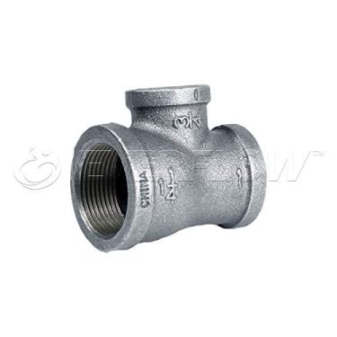 Imagem de SUPPLY GIANT HNSU1413 3 X 1 X 3/4 polegadas Galvanizado Malleable Reducing Tee With Female Fitting, 1-1/4" x 1" x 3/4"