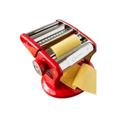 Imagem de Ultimate Máquina de Massa – Máquina Profissional de Massa – Base de Sucção Exclusiva patenteada para Uso Antiderrapante de Máquina de Rolo de Massa de Aço Inoxidável – 150 mm – Máquina de fazer macarrão e rolo de massa da Cestari