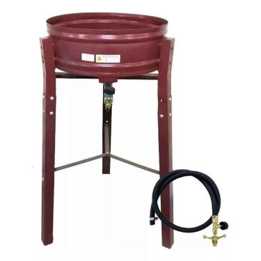 Imagem de Fritadeira Fritador Pasteleiro À Gás Fogão Industrial Médio Roa