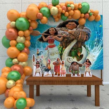 Imagem de Kit Decoração Festa de Aniversário Infantil Moana