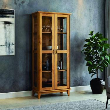 Imagem de Cristaleira Slim 02 Portas Vidro Bella Carvalho Carvalho