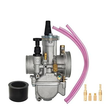 Imagem de Joygowe Carburador universal PWK de 30 mm compatível com jato de energia para motor de 100 cc a 250 cc todos os tipos de motocicletas motocross quadriciclo scoote ATV Dirt Bike