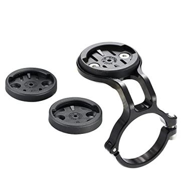 Imagem de Cestbon Suporte de mountain bike para Garmin Edge Wahoo Elemnt Bryton Rider Stages Dash Hammerhead Karoo, suporte de haste de bicicleta para guidão de 35 mm (preto)
