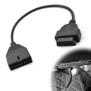 Imagem de Adaptador OBD2 para OBD1 GM, OBD1 12 Pinos para OBD2 16 Pinos Ferramenta de Diagnóstico Scanner OBD II Adaptador Conector de Substituição para GM