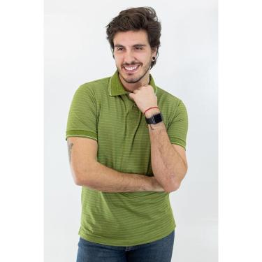 Imagem de Camisa Polo Tradicional Pique Confort Listra Fina Anticorpus-Masculino