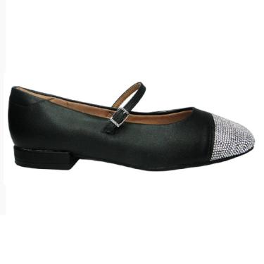 Imagem de Sapato Boneca Salto Baixo Vizzano Com Strass 1427.103