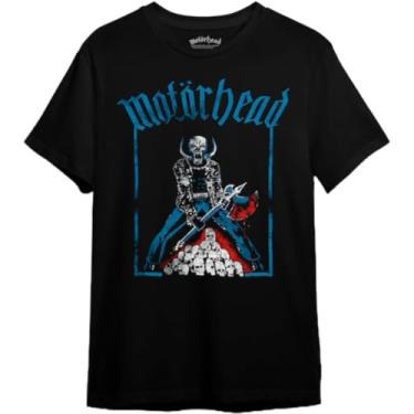 Imagem de Camiseta Motorhead Blood Axe Skull (BR, Alfa, 4G, Regular, Preto)