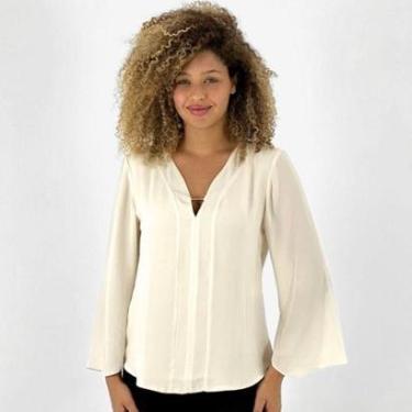 Imagem de Blusa Tlic Rio Manga 3/4 Gola V Feminina-Feminino
