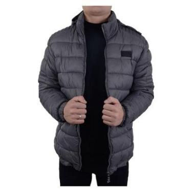 Imagem de Jaqueta Masculina Red Nose Nylon Peluciada Cinza - 9560058-Masculino
