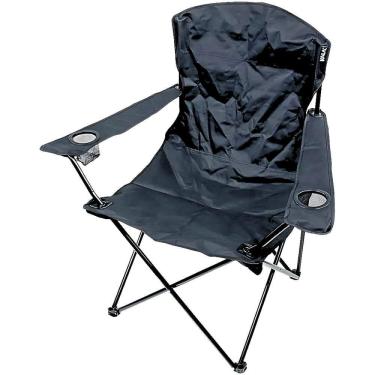 Imagem de Cadeira Dobrável Preto para Camping com Porta Copo KALA