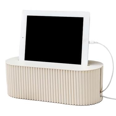 Imagem de Caixa organizadora de cabos, caixa de gerenciamento de cabos, caixa de armazenamento para TV, computador, laptop