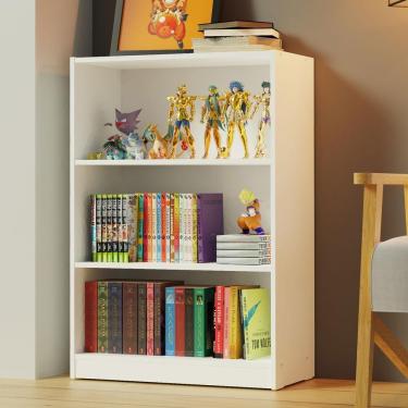 Imagem de Estante Livreiro Madesa com 3 Nichos - Branco