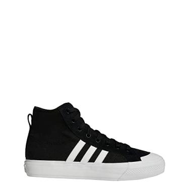 Imagem de adidas Tênis masculino Nizza Hi ADV, Core Black/Cloud White/Bliss Blue, 40