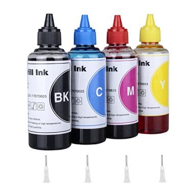 Imagem de Kit de refil de tinta para impressora jato de tinta, 4 cores para cartuchos recarregáveis LC201 LC203 LC205 e CISS, para MFC-J460DW MFC-J680DW MFC-J885DW MFC-J5520DW MFC-J5620DW MFC-J5720DW