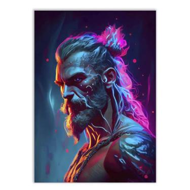 Imagem de Placas Decorativas Deuses Mitologia Grega e Nordica Estilo Gamer Varios Modelos Decoração Quarto Sala