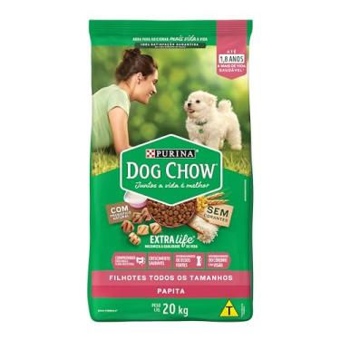 Imagem de Ração DOG CHOW Extra Life Papita Filhotes 20kg